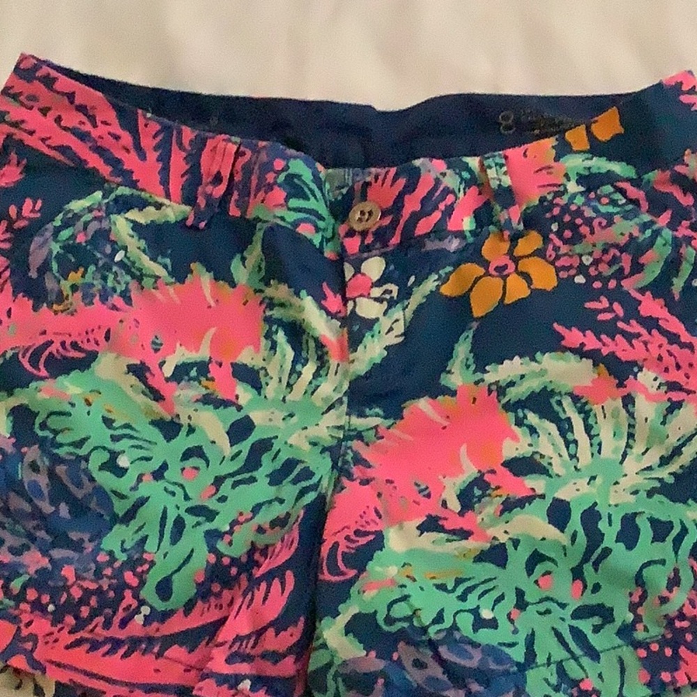Lilly Pulitzer The Callahan Vibrant Tropical Print Shorts